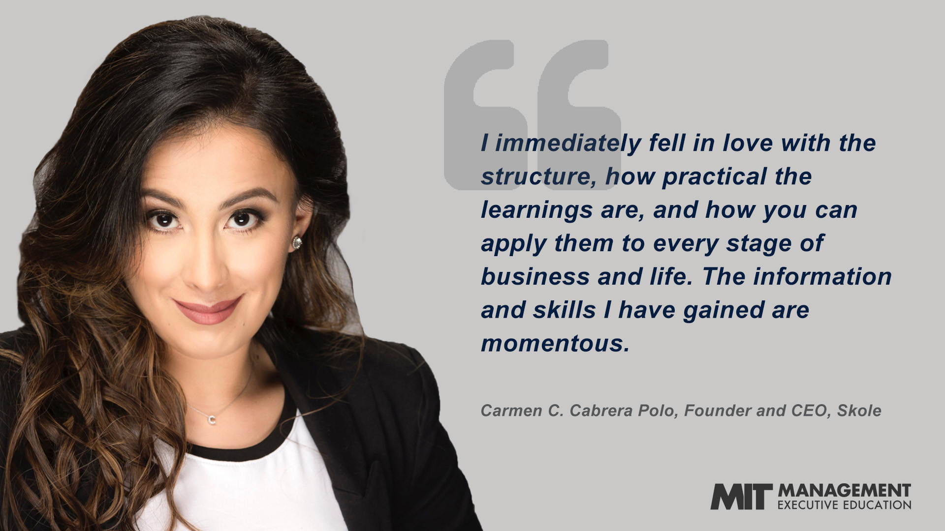 Carmen C. Cabrera Polo, Founder and CEO, Skole Quote